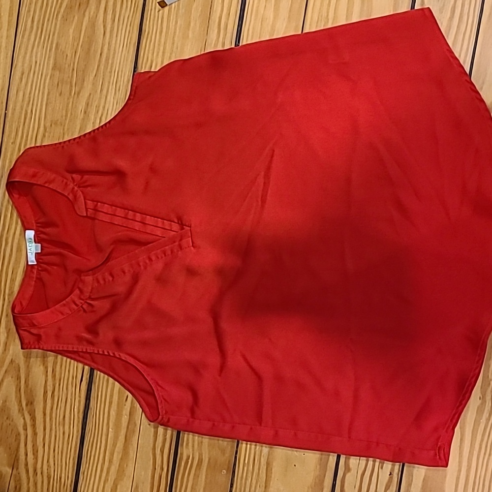 Jade red blouse